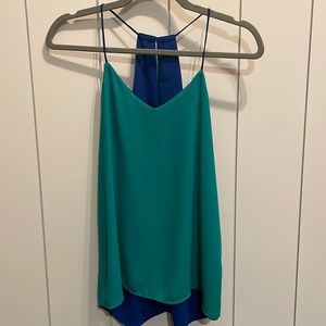 Express Barcelona Cami (reversible - Kelly green & royal blue)